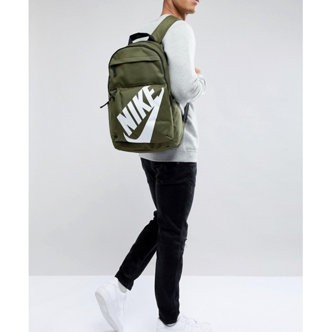 nike army green backpack