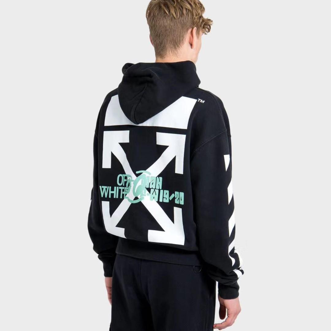 off white waterfall hoodie