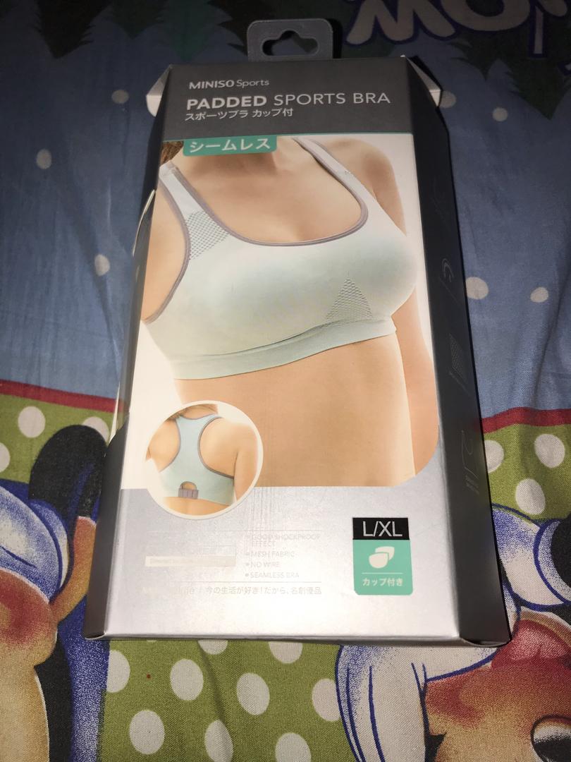 miniso padded sports bra