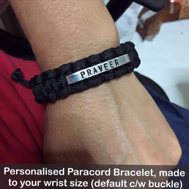 personalised paracord bracelet