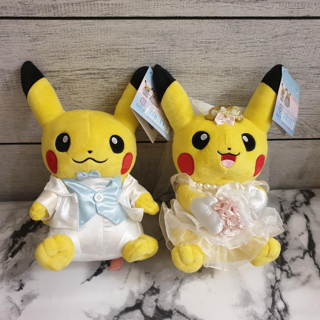 Pikachu Wedding: Wedding Dress Pikachu (Female) Plush - 8 In.