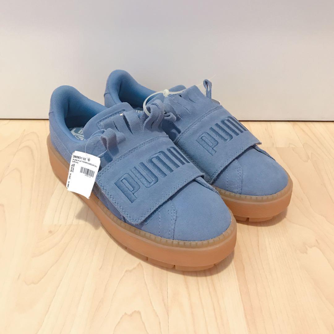 puma platform blue and green