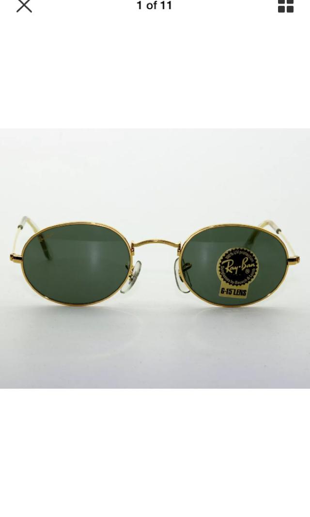 Rayban. bl. usa... Avaitor series..Oval.. w 0976. NOS, Men's Fashion,  Watches & Accessories, Sunglasses & Eyewear on Carousell