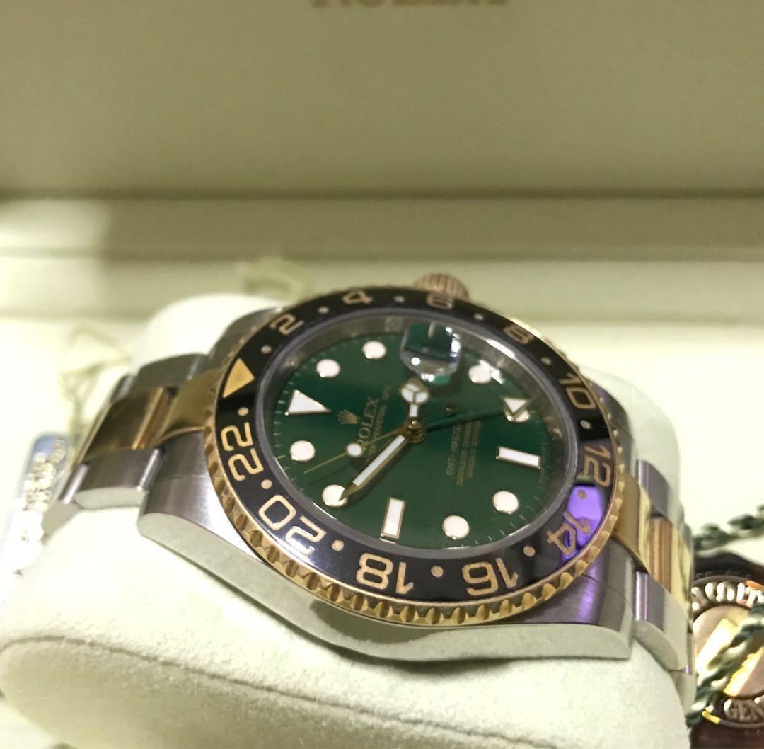 Gmt green dial top