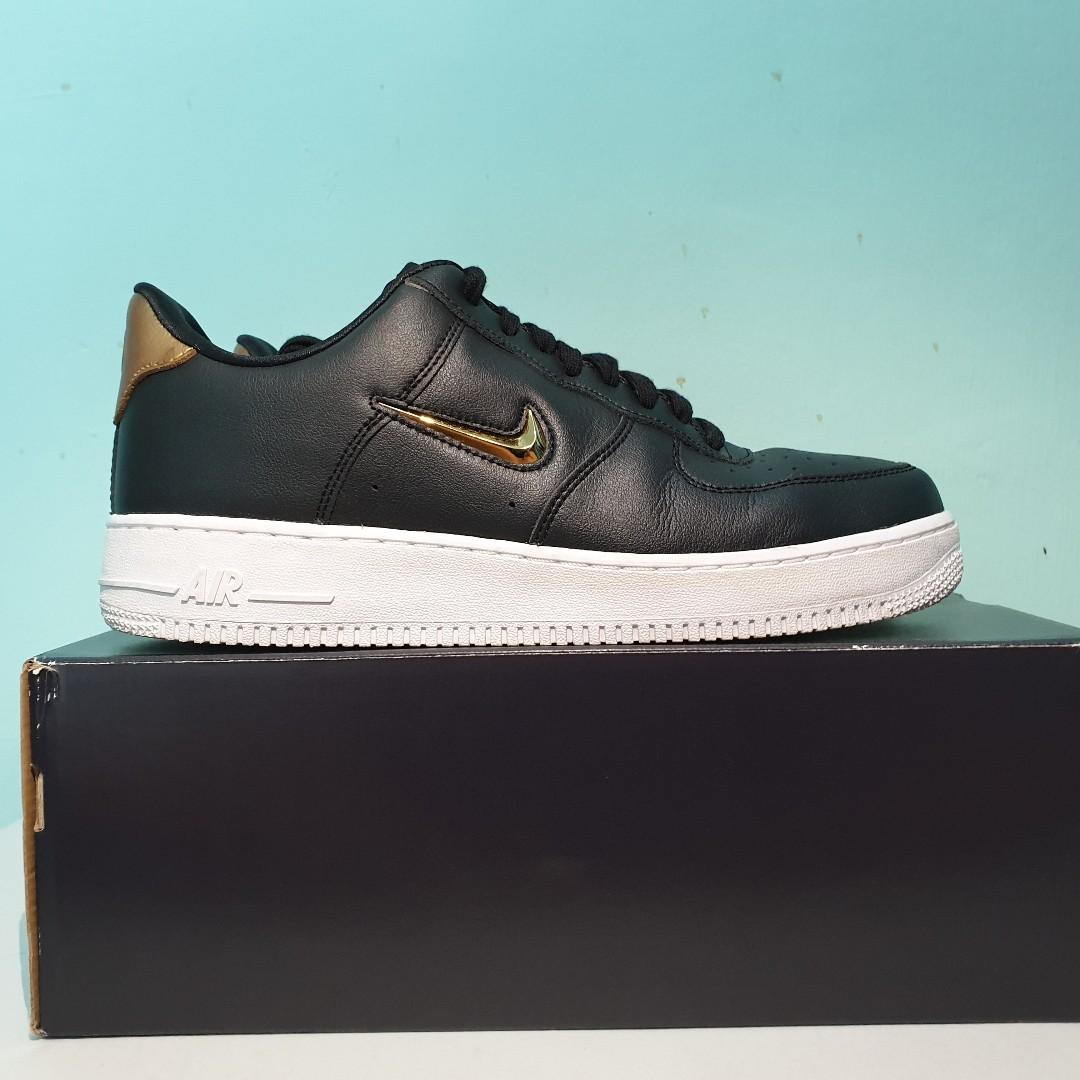 Air force 1 low jewel black metallic gold cheap
