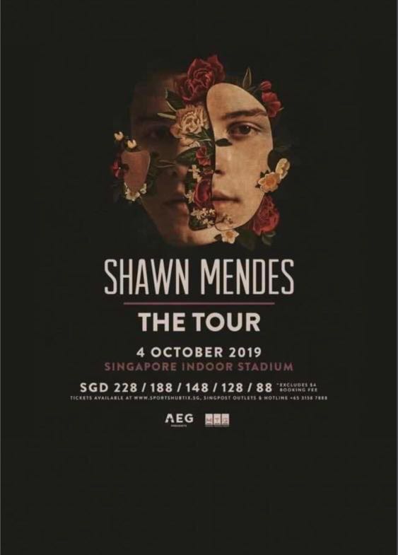 Shawn Mendes concert 2 tickets, Tickets & Vouchers, Event Tickets on