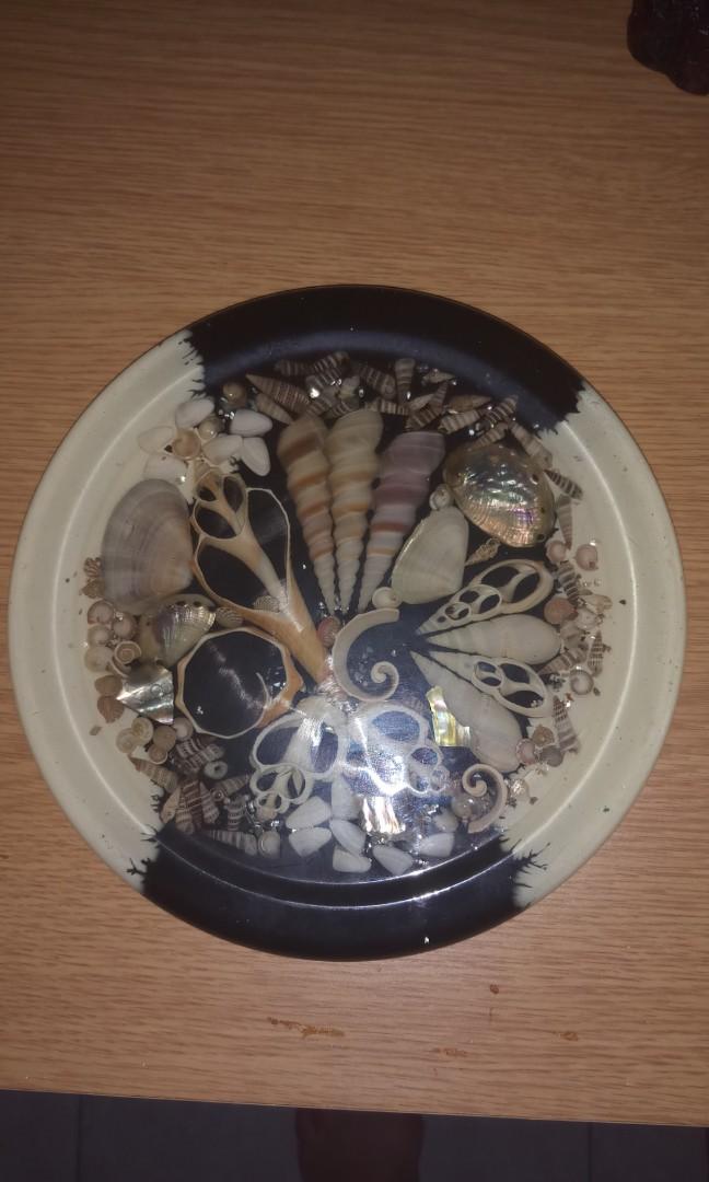 Shell Design With Real Shells Lacquer Clear Finish Furniture