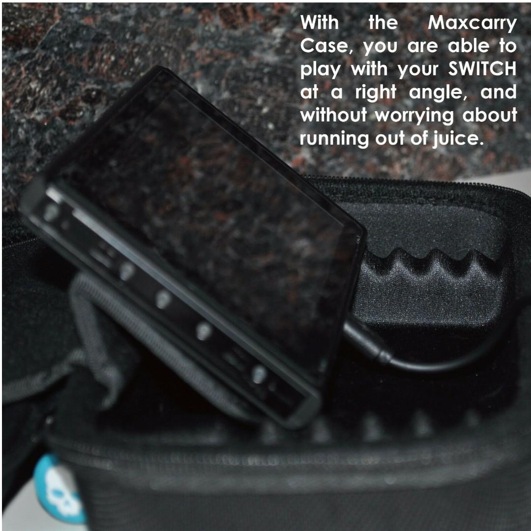 Skull & Co Maxcarry Case Carrying Case for Nintendo Switch and Switch OLED Fits All Gripcase Models (Category: Cases & Covers) located in Manila. Submitted by techsmartph (Listing ID 232078624, Image 3). Description: • The GripCase and Maxcarry Case can be the ultimate solution for your NINTENDO SWITCH. • A Huge Storage Space can be used to store power bank, AC adaptor (two pins), USB cable, earphone, game cards, joy-con grips and even 3DS XL. • 