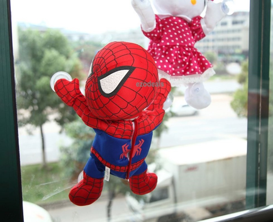 Spiderman Dancing Moving Toy Hang On Plastic Door Glass Cabinet Car Window Etc Toys Games Video Gaming Others On Carousell With a spiderman mask, you can quickly transform your check out this spiderman mask that'll help spark your kid's imagination as their favorite superhero.