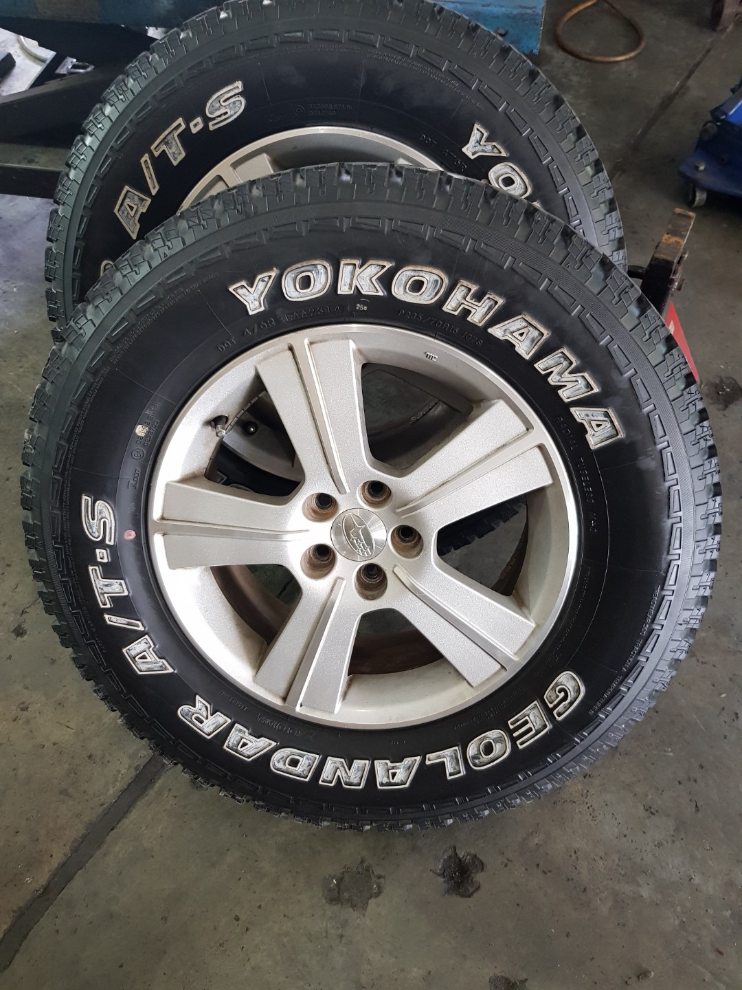 Subaru 16inch Rims Yokohama Geolandar Ats Car Accessories Tyres Rims On Carousell Subaru 16inch Rims Yokohama Geolandar Ats Car Accessories Tyres Rims On Carousell