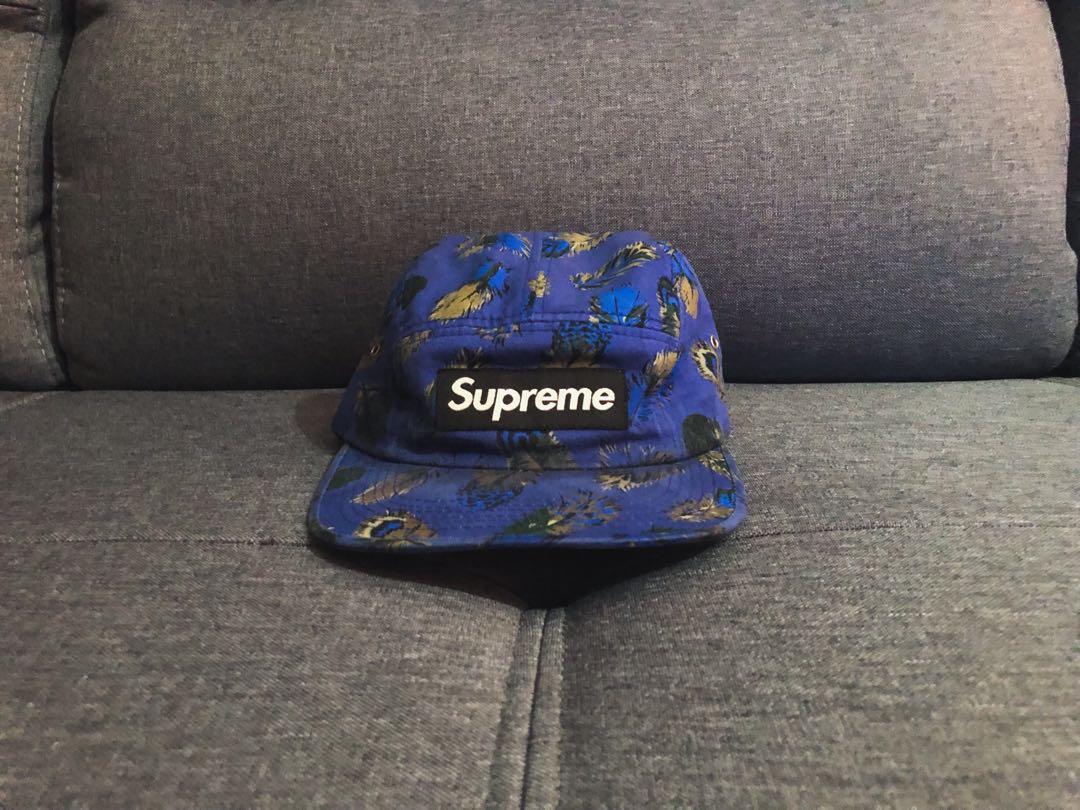 Supreme feathers camp new arrivals cap