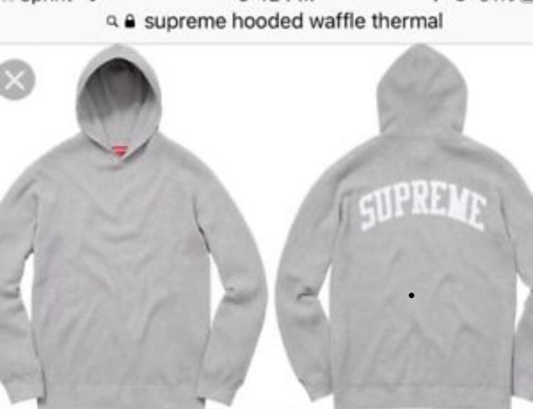 supreme waffle hoodie