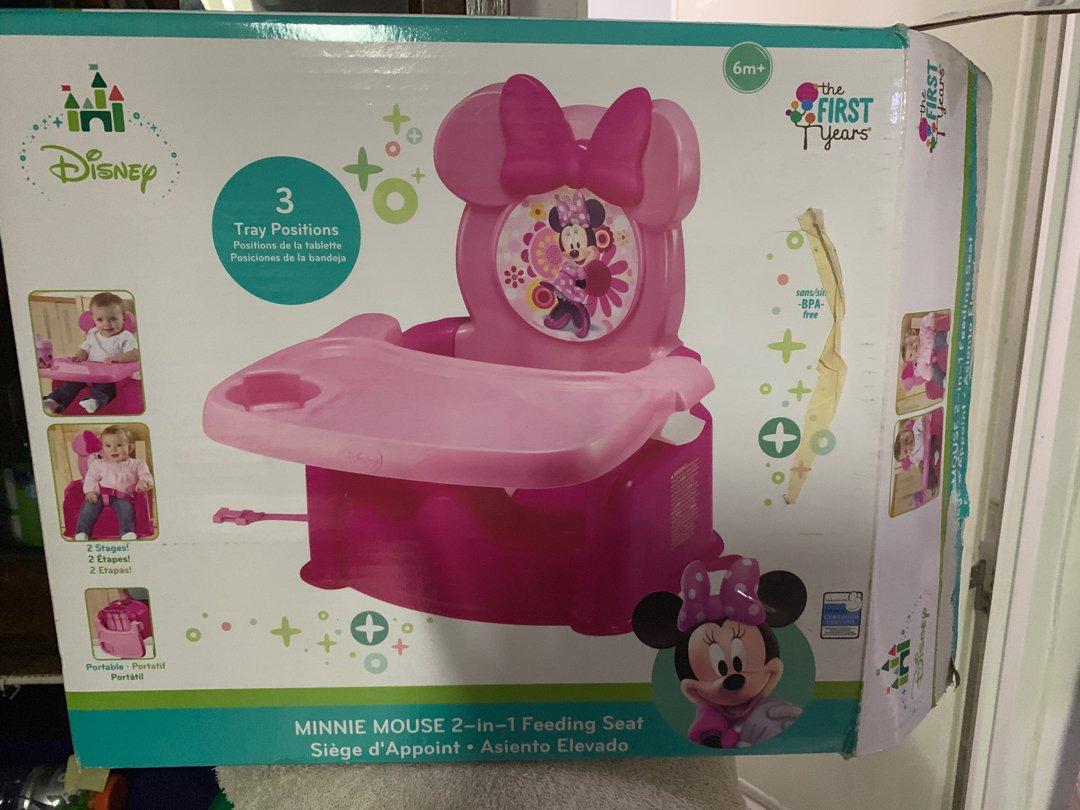 Minnie mouse high on sale chair booster seat