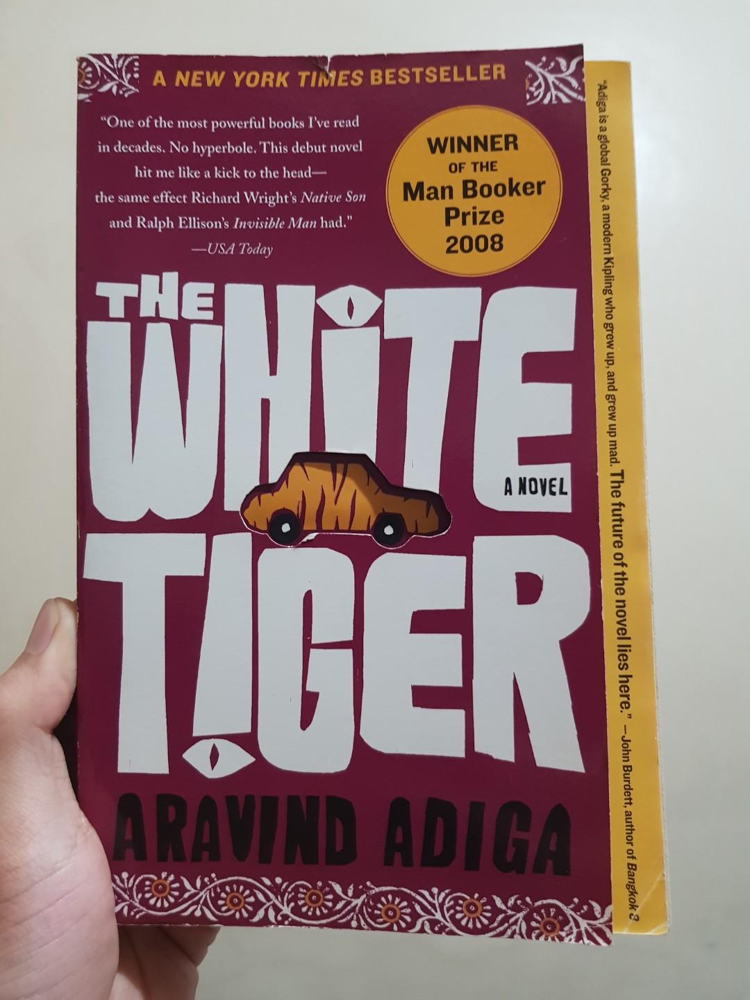 The White Tiger By Aravind Adiga Award Winning Novel Books Books On Carousell