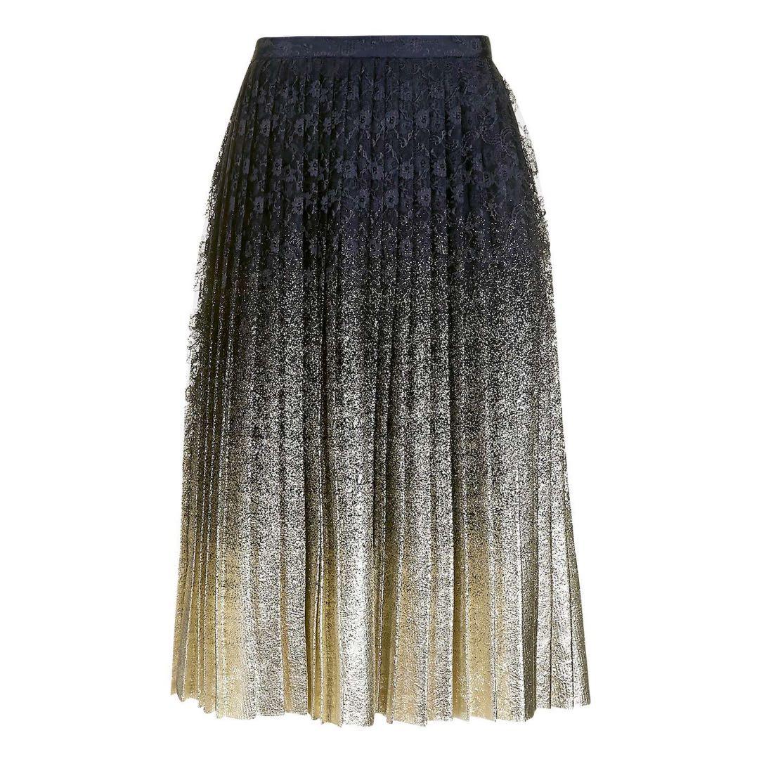 Gold pleated skirt topshop new arrivals