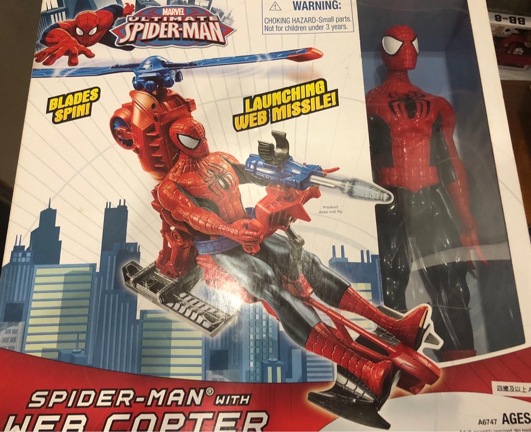spider man web copter toy