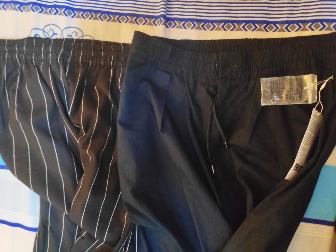 wide fit tapered pants