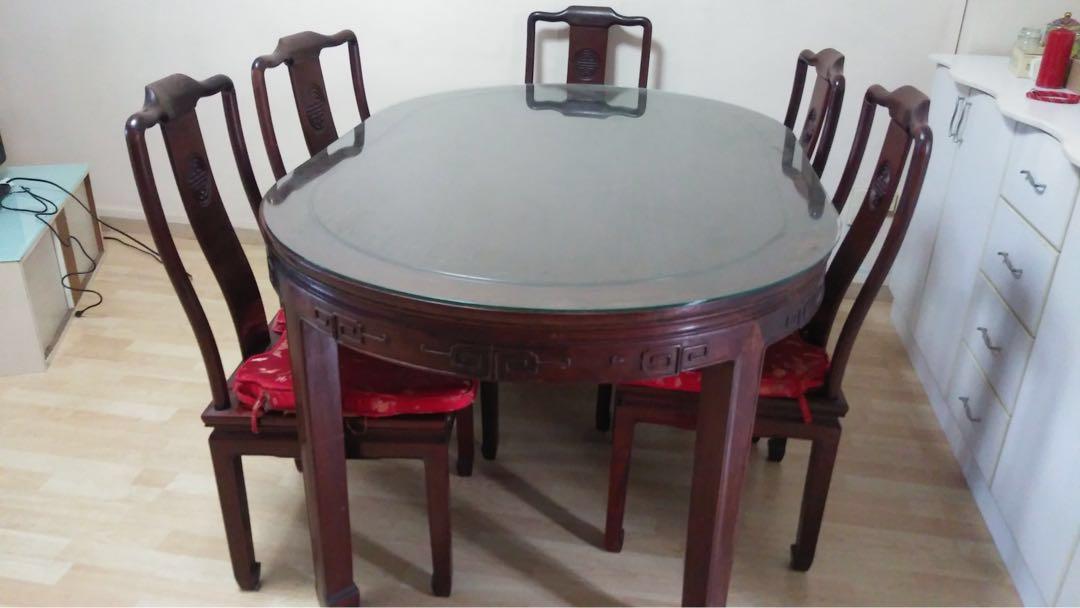Used Furniture Rosewood Furniture Tables Chairs On Carousell