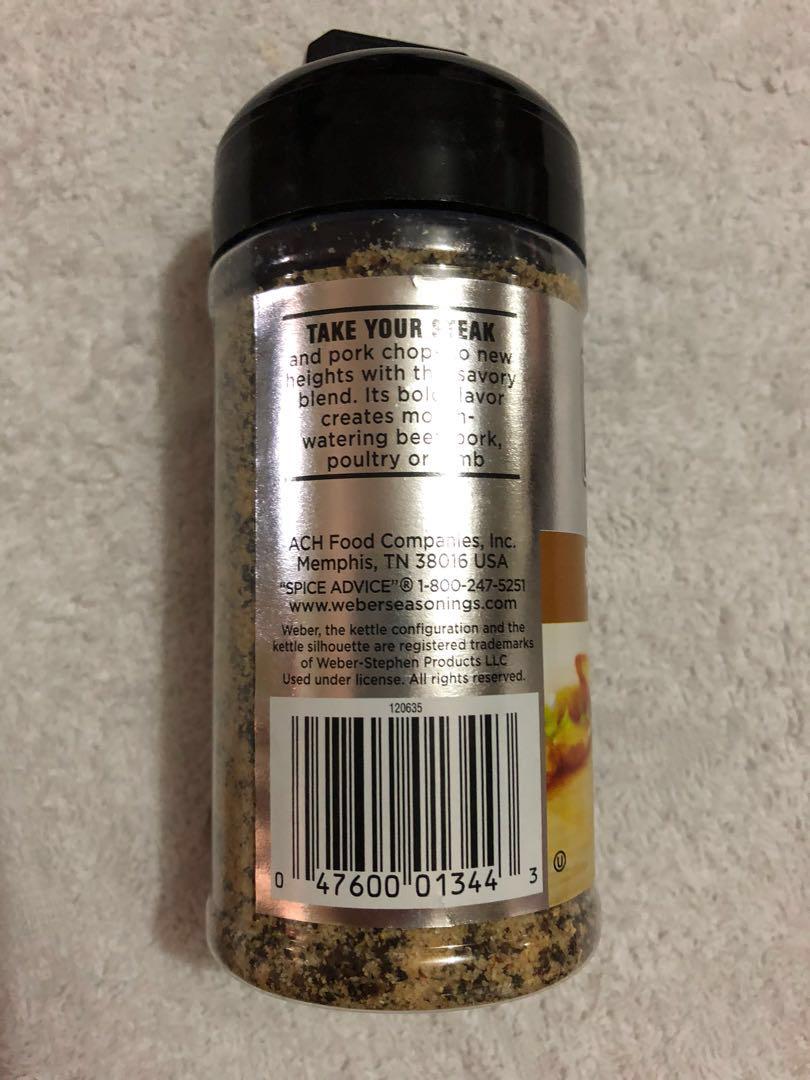 Weber Steak N’ Chop Seasoning (Category: Spice & Seasoning) located in Quezon City. Submitted by kristinecruz828 (Listing ID 207269703, Image 3). Description: Weber Steak N’ Chop Seasoning Net Wt: 6.00oz (171g) Great for steak, burgers or pork, to used before grilling or broiling Straight from the U.S Unused RFS: excess for supply Expiration date: March 2022 #inQC #steak #seasoning #caroujune.