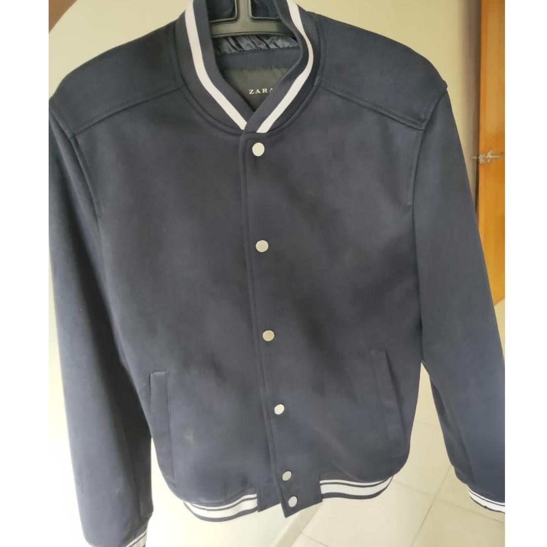 Faux suede outlet bomber jacket zara