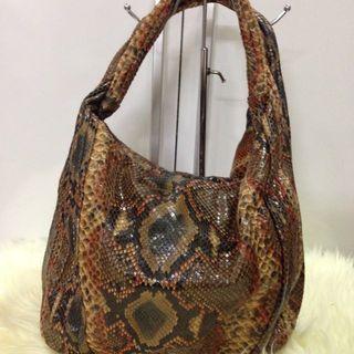 SOLD! Mix Classic Brown Python Hobo Handbag