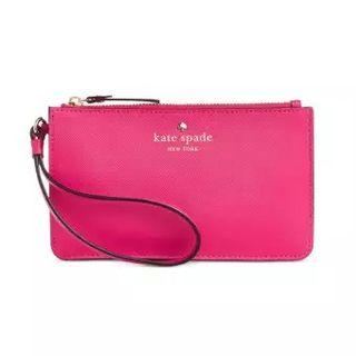 New pink wristlet clutch