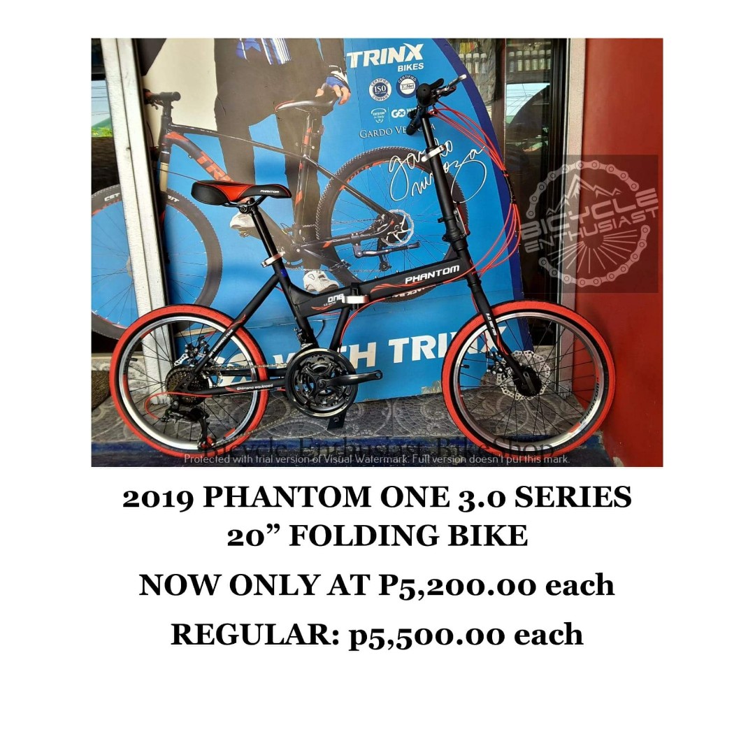 phantom one 3.0 folding bike