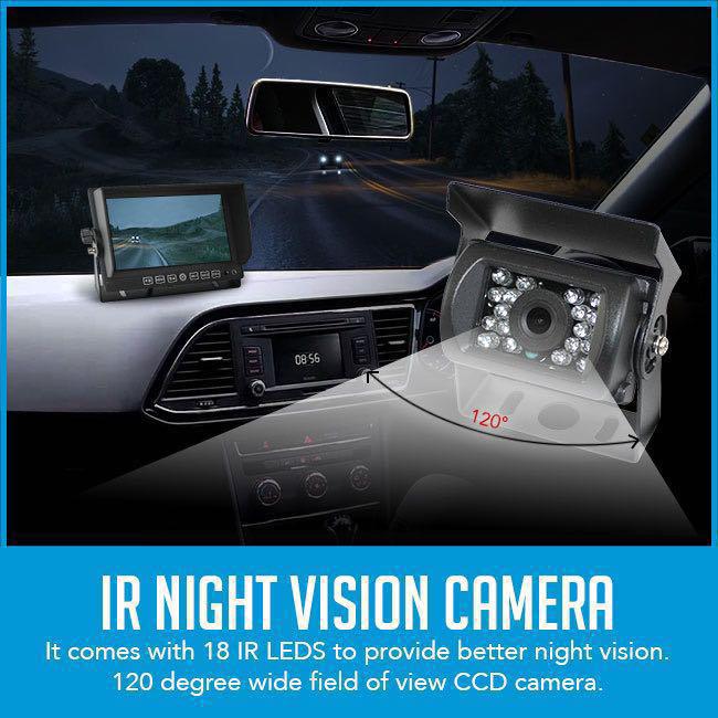 24V Reverse Camera - 7inch Monitor 12V 24V Reversing Camera Truck ...