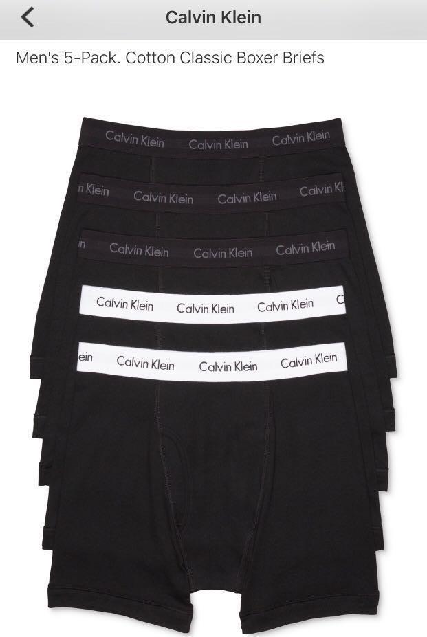 calvin klein men's cotton boxer briefs