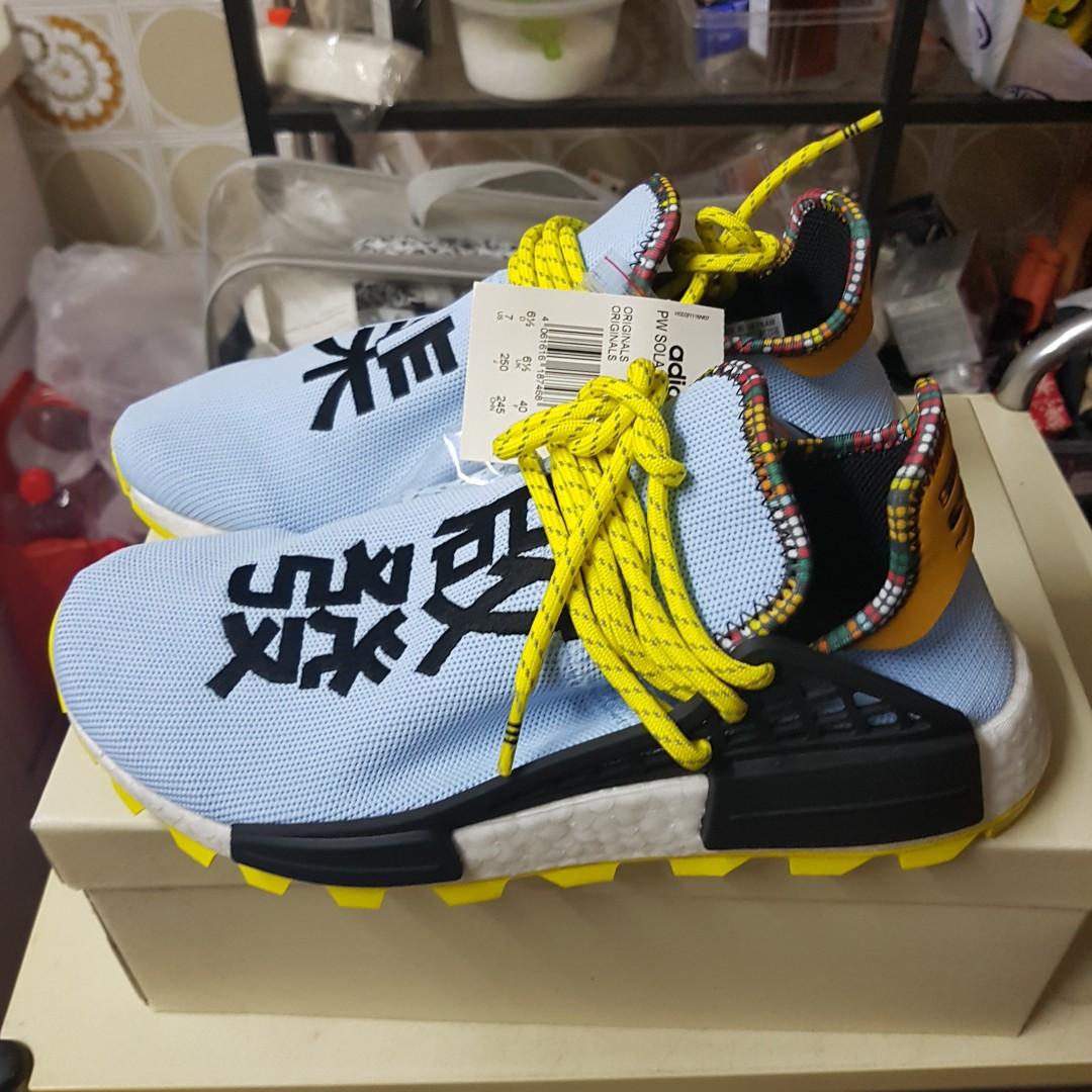Adidas pharrell Williams human race inspiration pack blue, Men's Fashion,  Footwear, Sneakers on Carousell