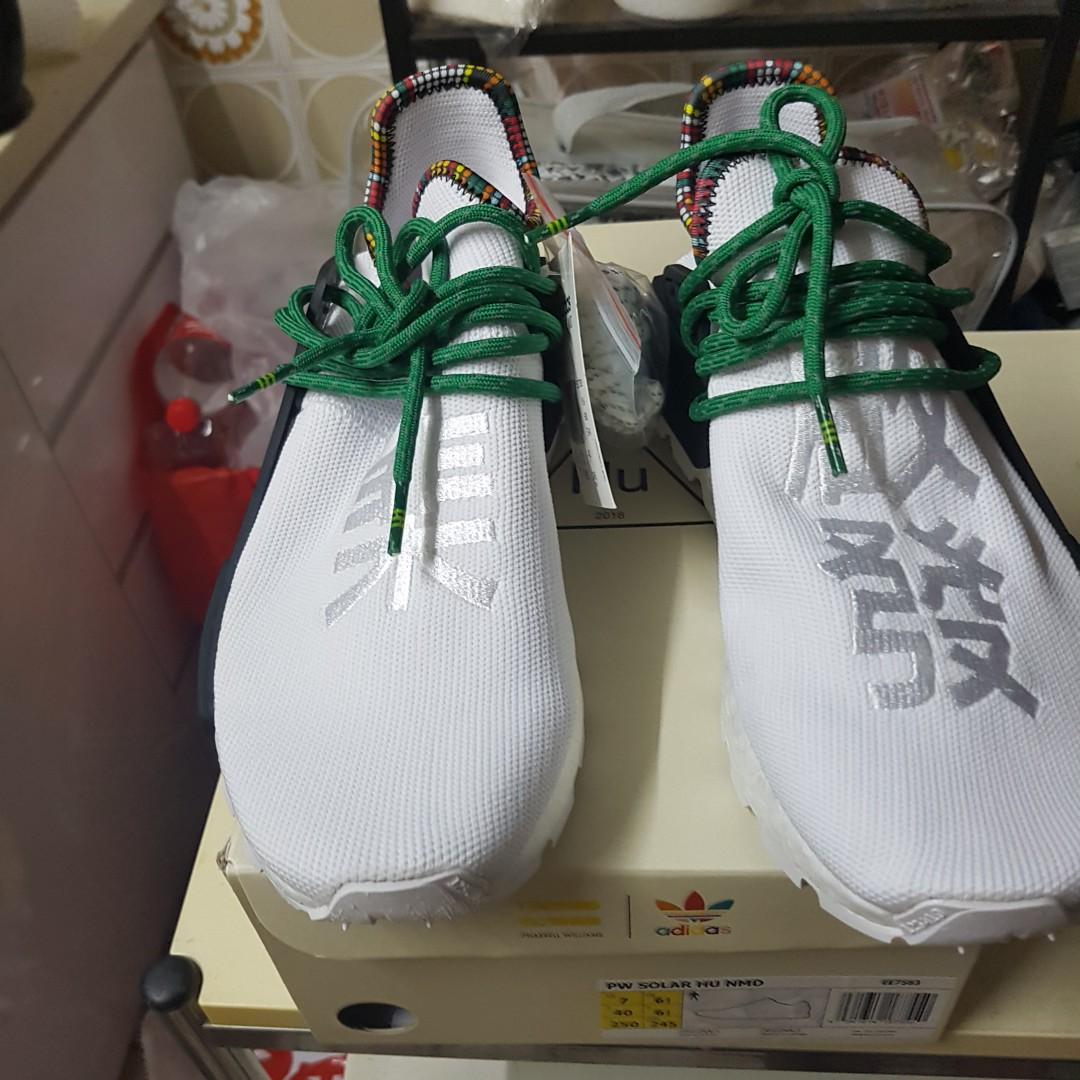 Adidas pharrell Williams human race inspiration pack white Men s Fashion Footwear Sneakers on Carousell