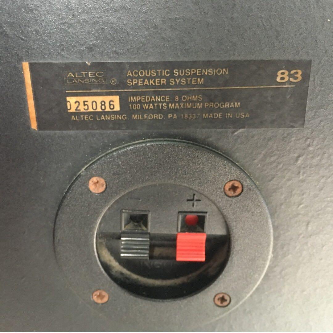 altec lansing 83 bookshelf speakers