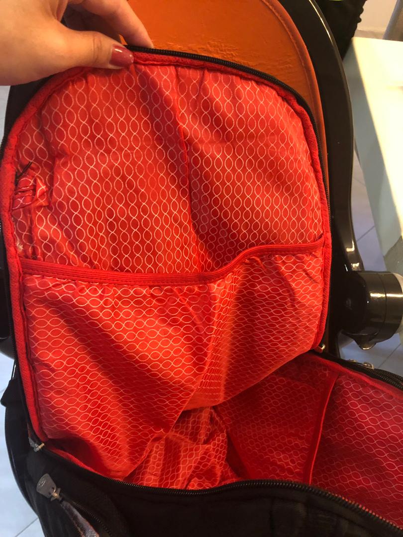 Backpack (Category: Infant Playtime) located in Singapore. Submitted by b_ball (Listing ID 232219434, Image 3). Description: Fisher price backpack w compartment to keep milk warm. .