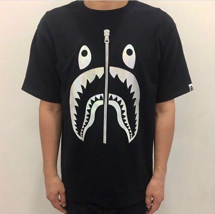 Bape hologram clearance shark tee