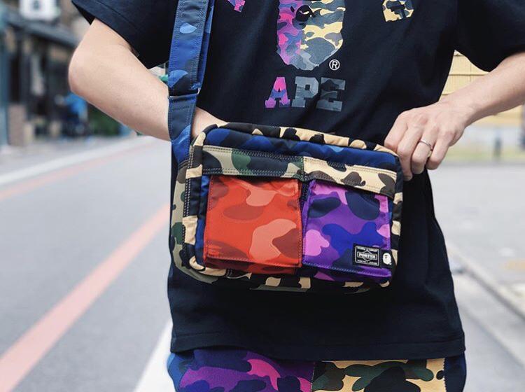 bape porter shoulder bag