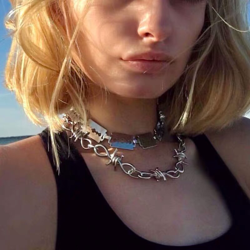barbed wire choker, Women's Fashion 