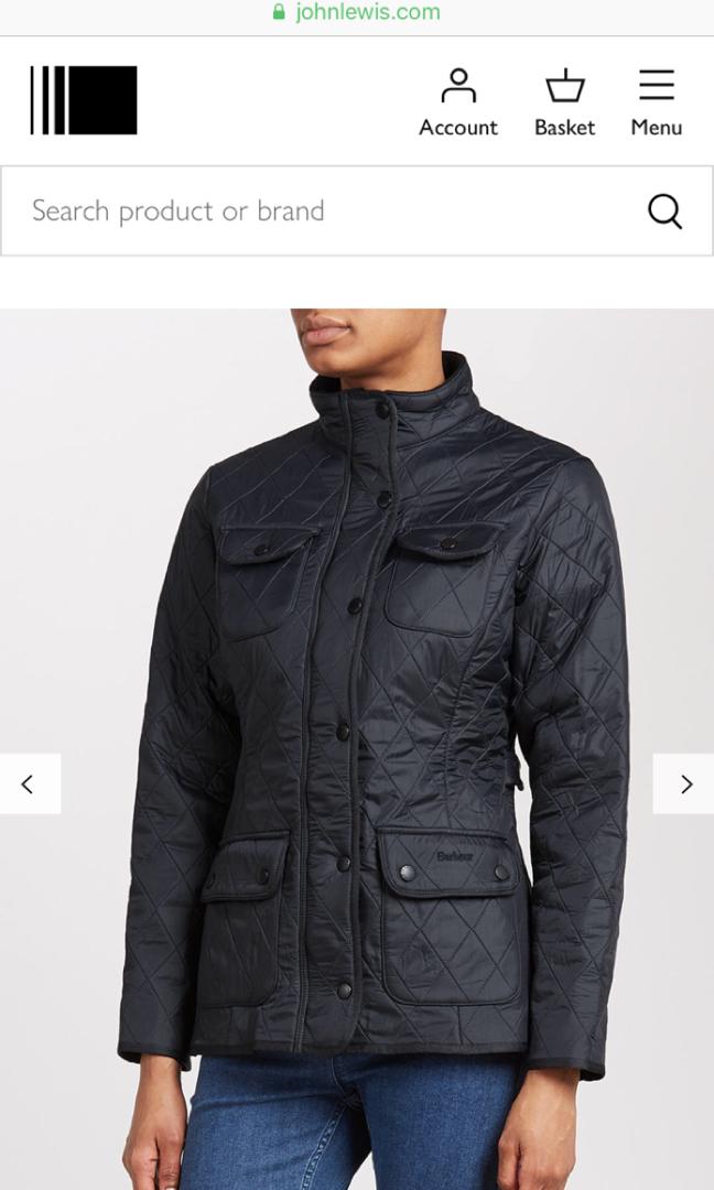Barbour black jacket size 10 uk, Women 