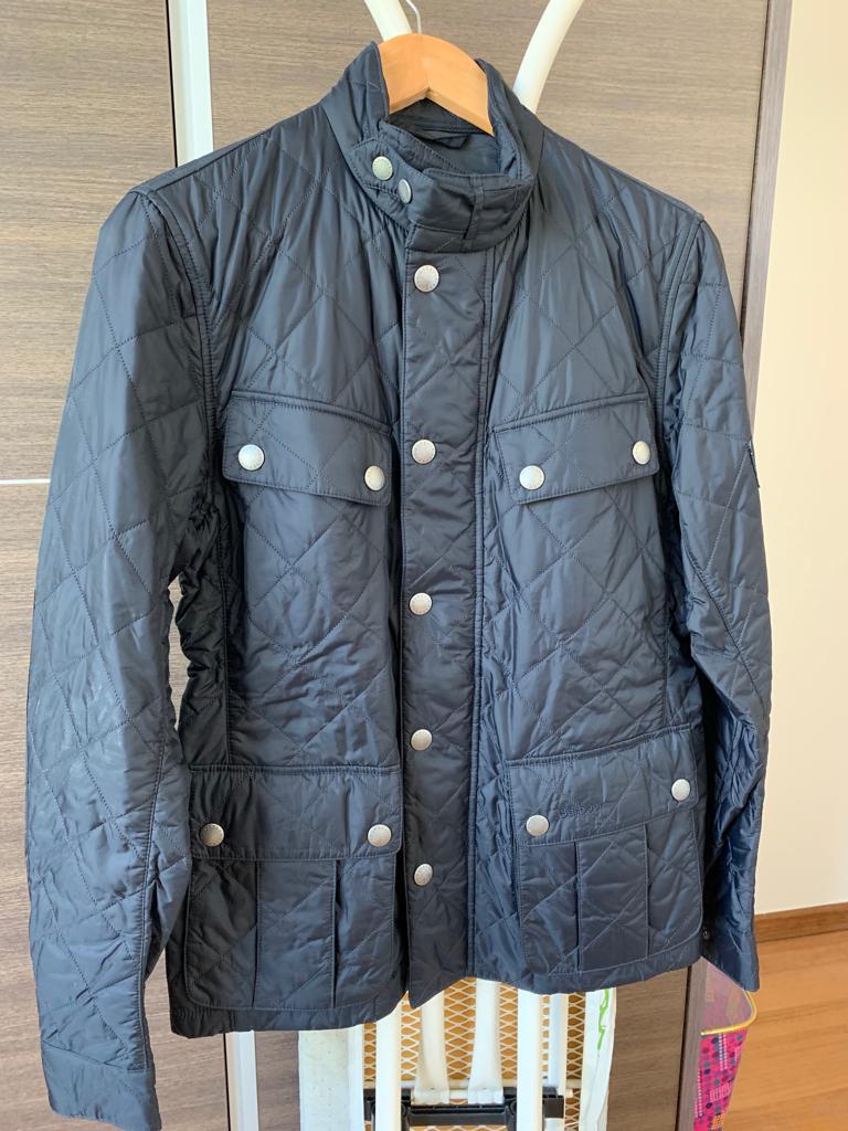 barbour mens jacket black