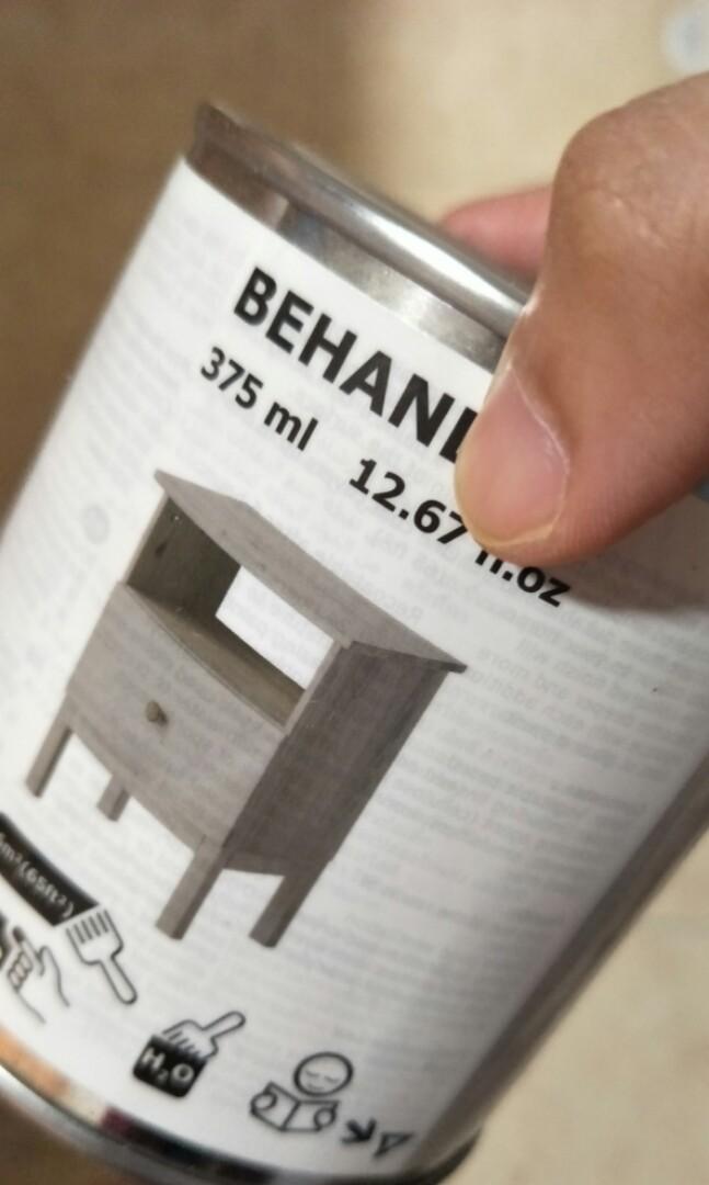 IKEA Behandla Glazing Paint light grey, Furniture & Home Living