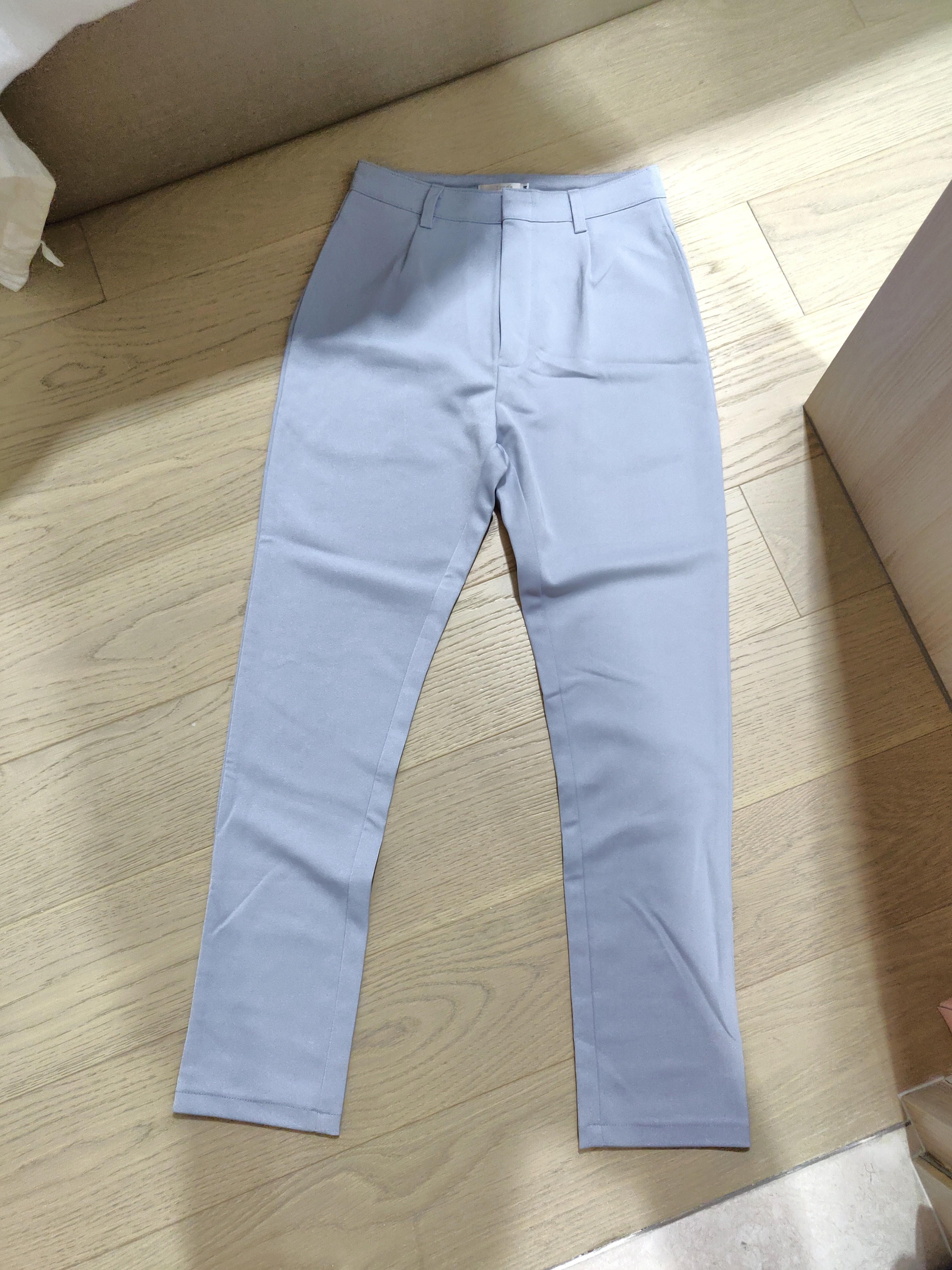 bluish grey jeans