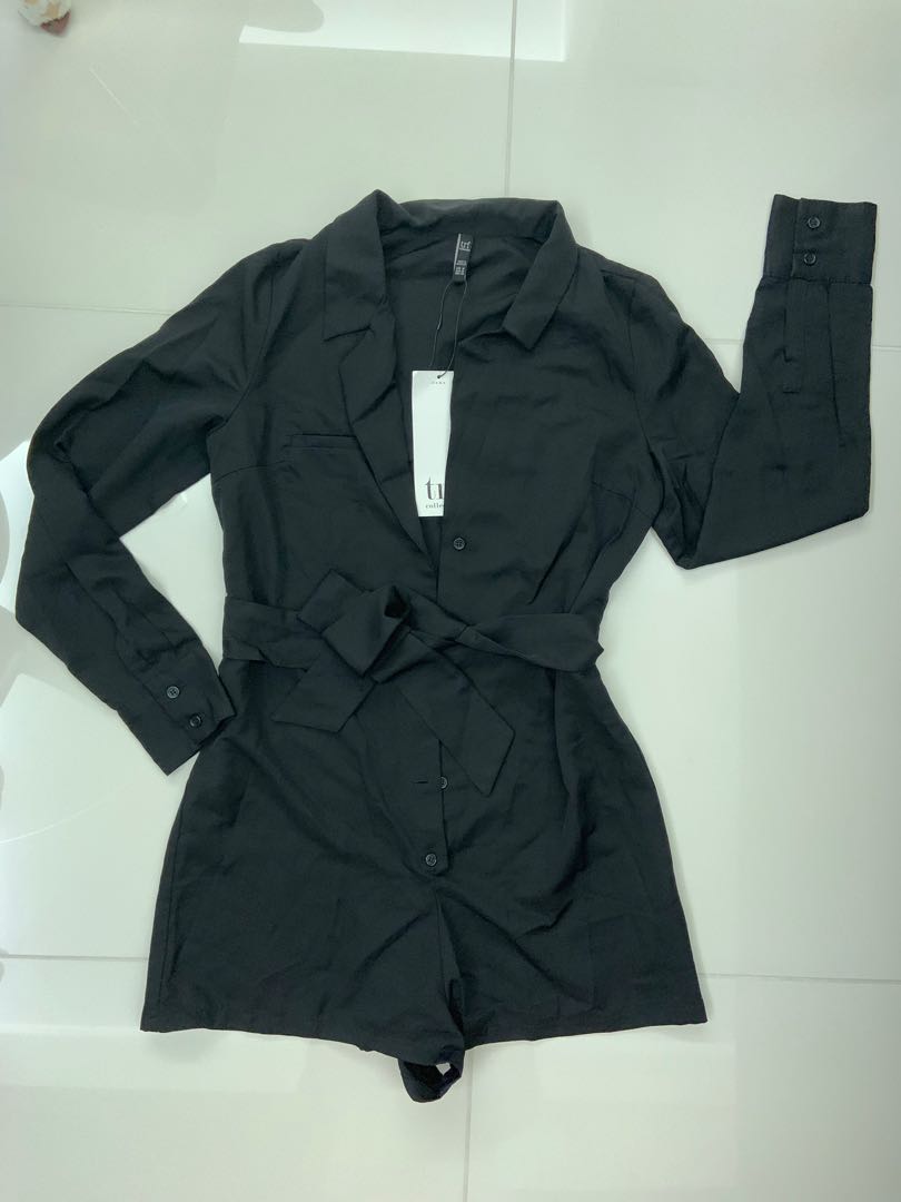 zara blazer romper