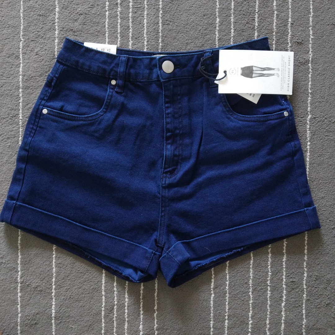 Cotton On High Waisted Denim Shorts 
