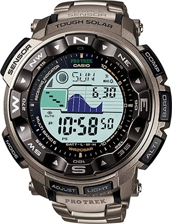 Casio Protrek Triple Sensor Titanium Case Band PRG 250T Men s