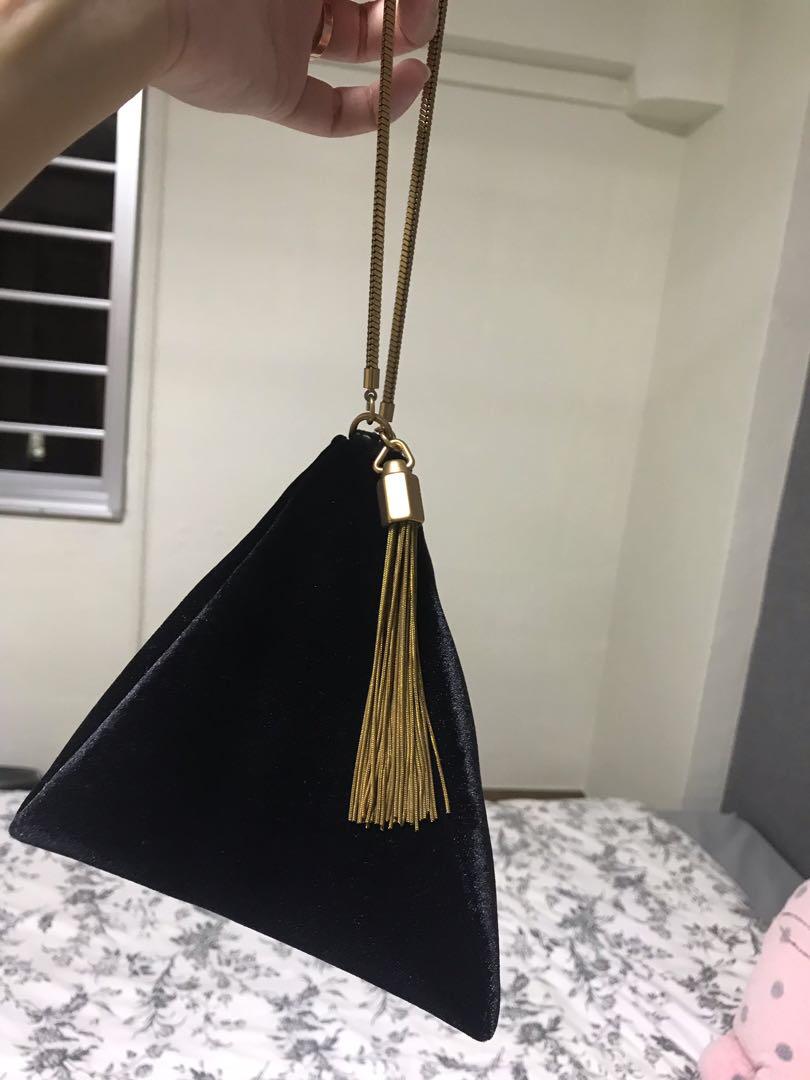 charles and keith triangle bag