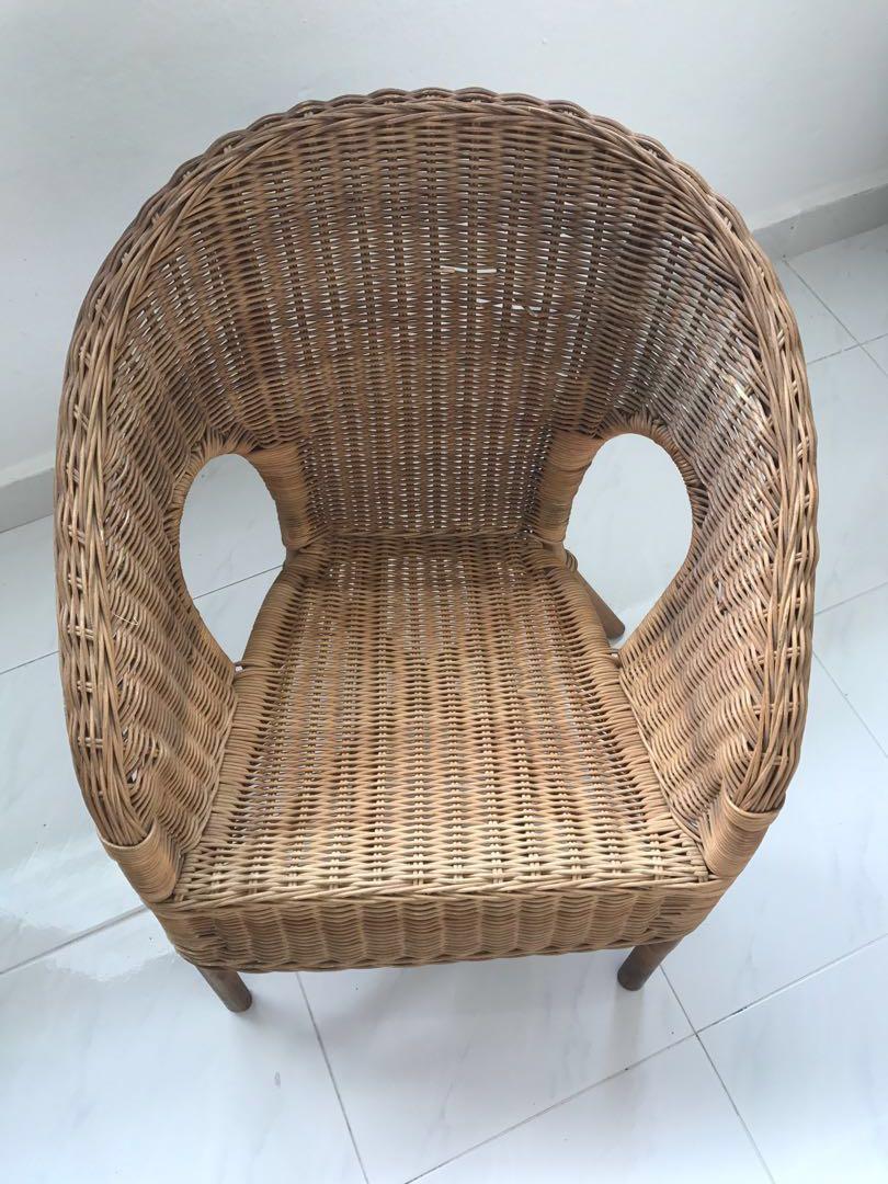 childs rattan chair