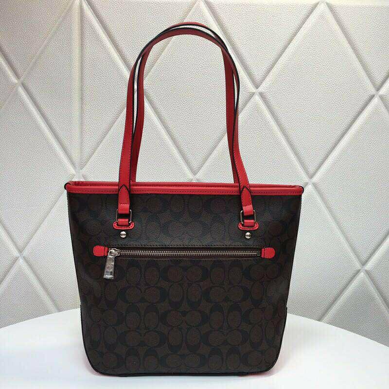 COACH F58294 ZIP TOP TOTE in SIGNATURE