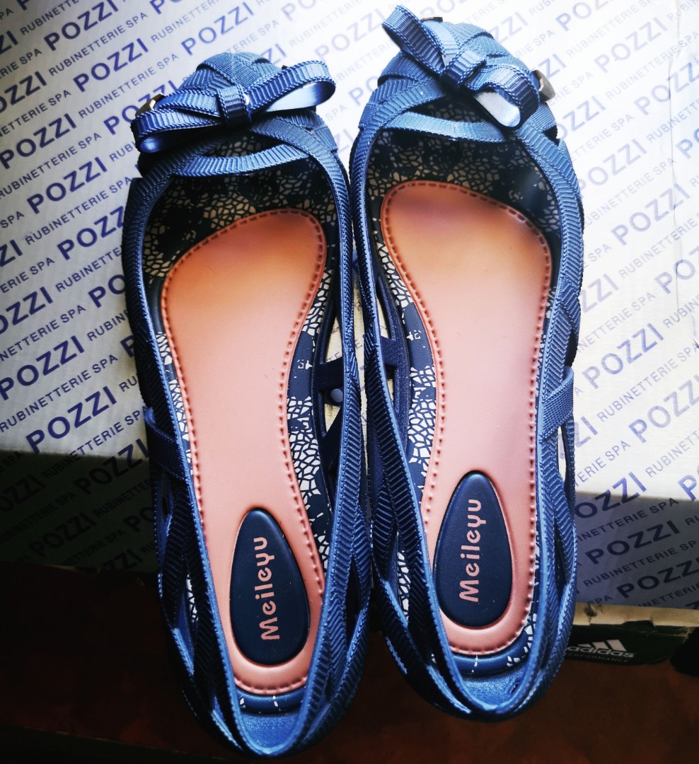 cute blue flats