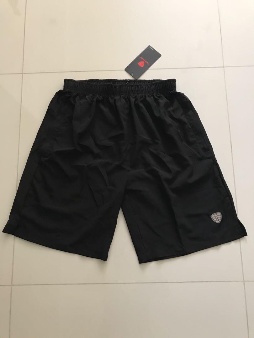Mens black shorts with store zip pockets