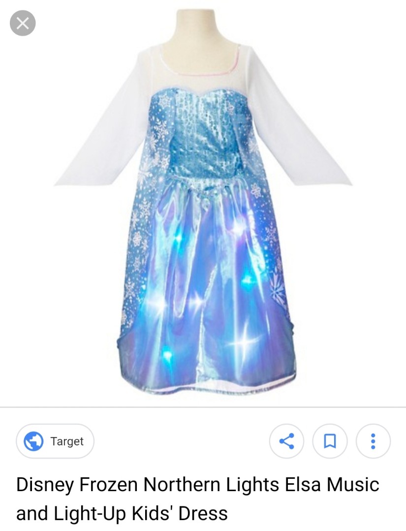 Disney frozen musical discount light up dress