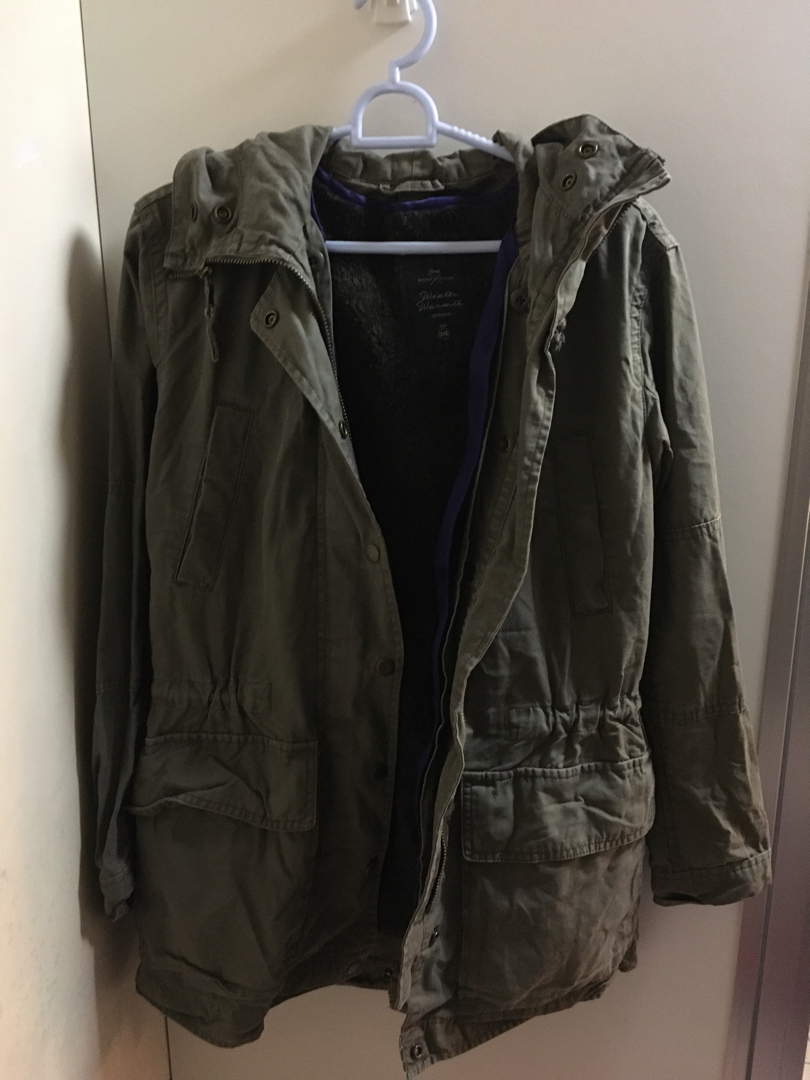 gap green jacket womens